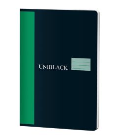Caiet A4, 60file, matematica, coperta negru-verde, Uniblack Pigna