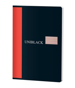 Caiet A4, 60file, matematica, coperta negru-rosu, Uniblack Pigna