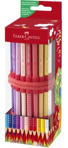 Creioane colorate, rollup si ascutitoare, 18culori/set, Faber Castell-FC201541
