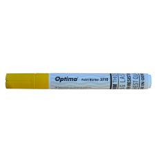 Permanent marker cu vopsea acrilica, galben, varf 4,5 mm, Paint 3710 Optima