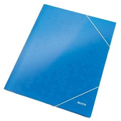 Mapa din carton cu elastic A4, albastru, 39820036 Leitz Wow