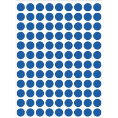 Etichete autoadezive albastru, rotunde, diam.8mm, 540buc/set, H1833 HERMA