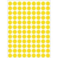 Etichete autoadezive galben, rotunde, diam.8mm, 540buc/set, H1841 HERMA