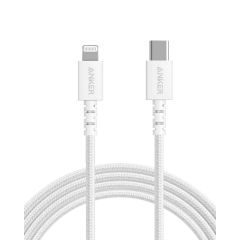 Cablu de date USB-C / Lightning, 1,8m, alb, PowerLine Select+ Anker