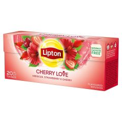 Ceai infuzie de fructe, 20plicuri/cutie, Cherry Love Lipton