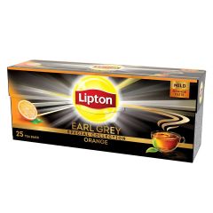 Ceai negru aroma de portocala Earl Grey, 25plicuri/cutie, Lipton