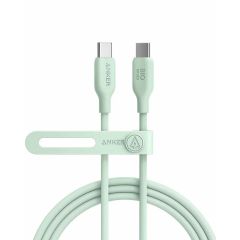 Cablu de date USB-C / USB-C, 1,8m, verde, Bio 543 Anker