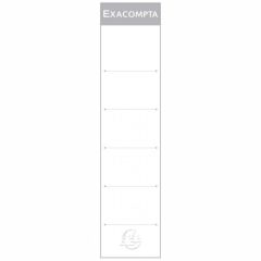 Etichete albe pentru biblioraft 5cm, 10/set Exacompta