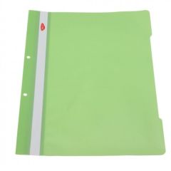Dosar plastic cu sina si perforatii, verde deschis, 50buc/set, Daco