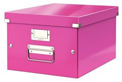 Cutie pentru depozitare, 369x200x281 mm, roz, WOW Click&Store Leitz