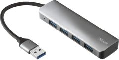 Hub USB-C cu 4xUSB 3.2, gri, Halyx Aluminium Trust