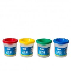 Pahar plastic pentru spalat pensule, diferite culori, J131 095, Junior