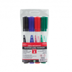 Whiteboard marker 4 buc/set (albastru, negru, rosu, verde), varf 3,0 mm, MK230/4 Daco