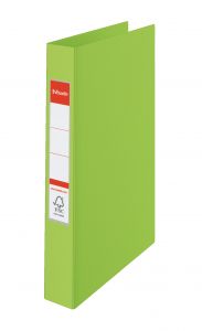 Caiet mecanic A4, 4 inele, verde, cotor 35mm, coperta carton plastifiat, Standard Esselte