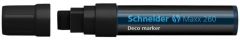 Permanent marker cu creta lichida negru, varf 15,0 mm, Maxx 260 Schneider