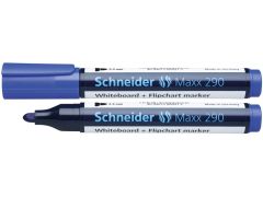 Whiteboard marker albastru, varf 3,0 mm, Maxx 290 Schneider