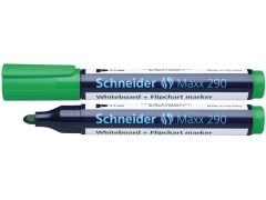 Whiteboard marker verde, varf 3,0 mm, Maxx 290 Schneider