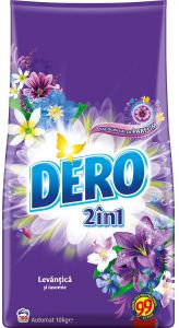 Detergent pudra pentru tesaturi, automat, 10kg, 2in1 Levantica si Iasomie Dero