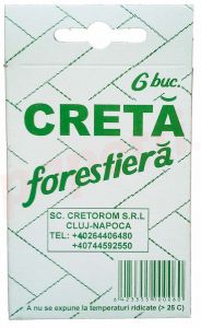 Creta forestiera alba 6buc/cutie Cretorom