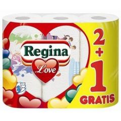 Prosop hartie alb, 3 straturi, 3role/set, Regina Love