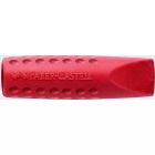 Guma cauciuc sintetic, capac, rosie/albastra, 2buc/set, Grip 2001 Faber Castell-FC187001
